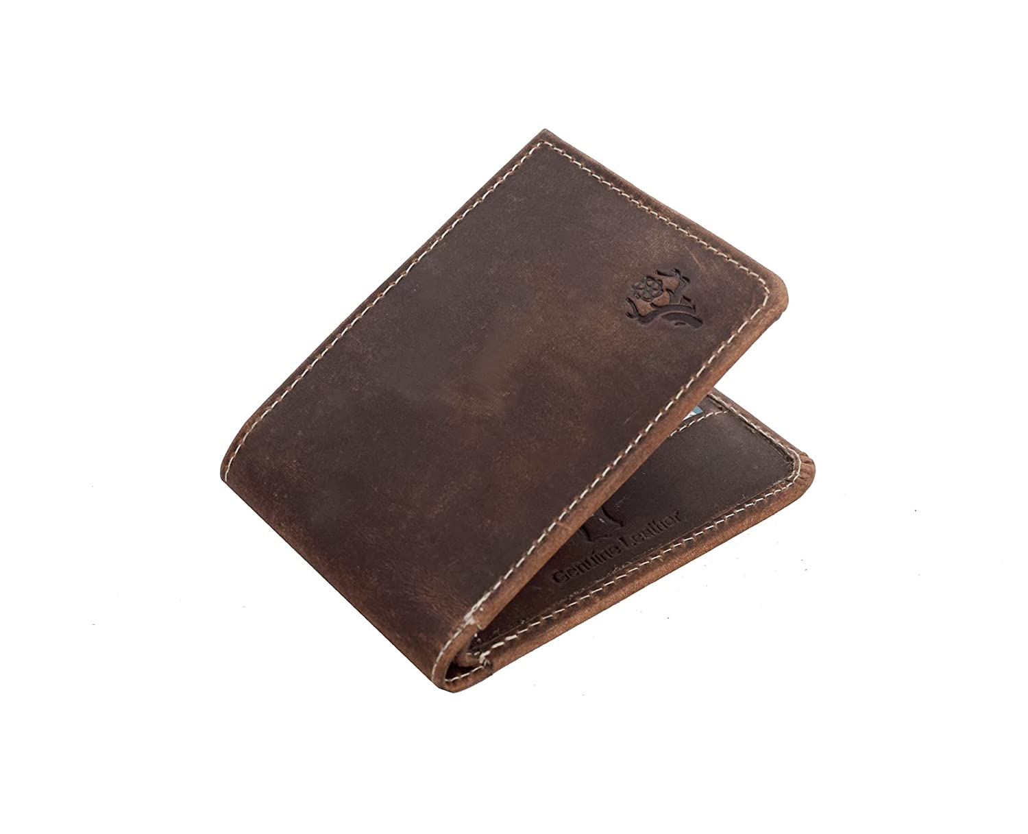 Vintage Leather Mens Wallet Slim Bi-Fold - Harrow