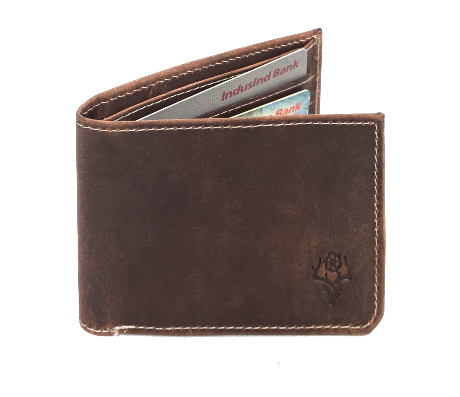 Vintage Leather Mens Wallet Slim Bi-Fold Combo - Harrow